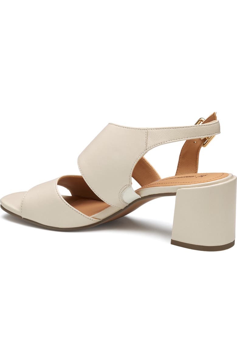 Johnston & Murphy Everly Asymmetric Slingback Sandal, Alternate, color, Bone Glove Leather