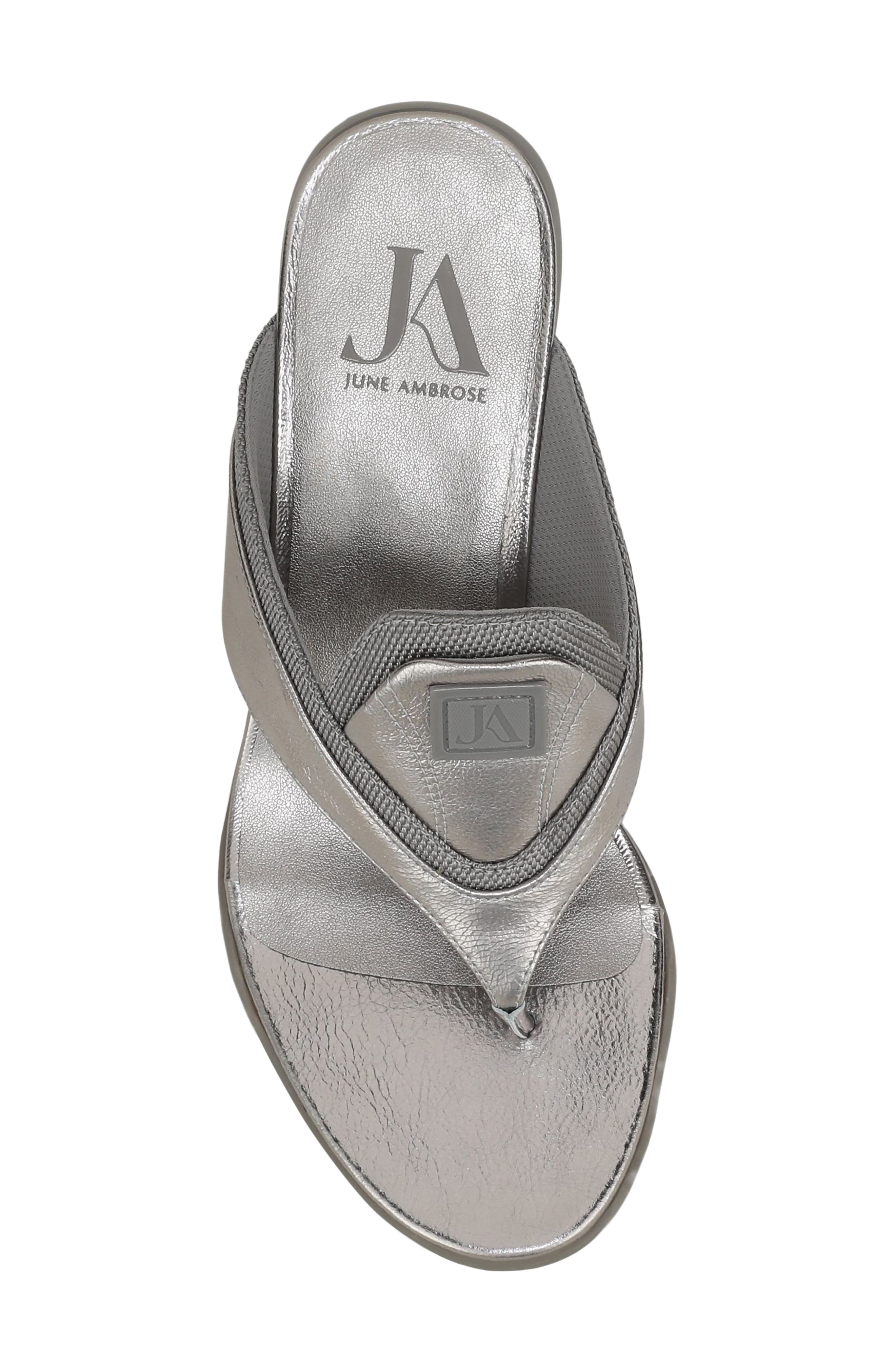 x June Ambrose Ravyn Sandal, Alternate, color, SOFT PEWTER
