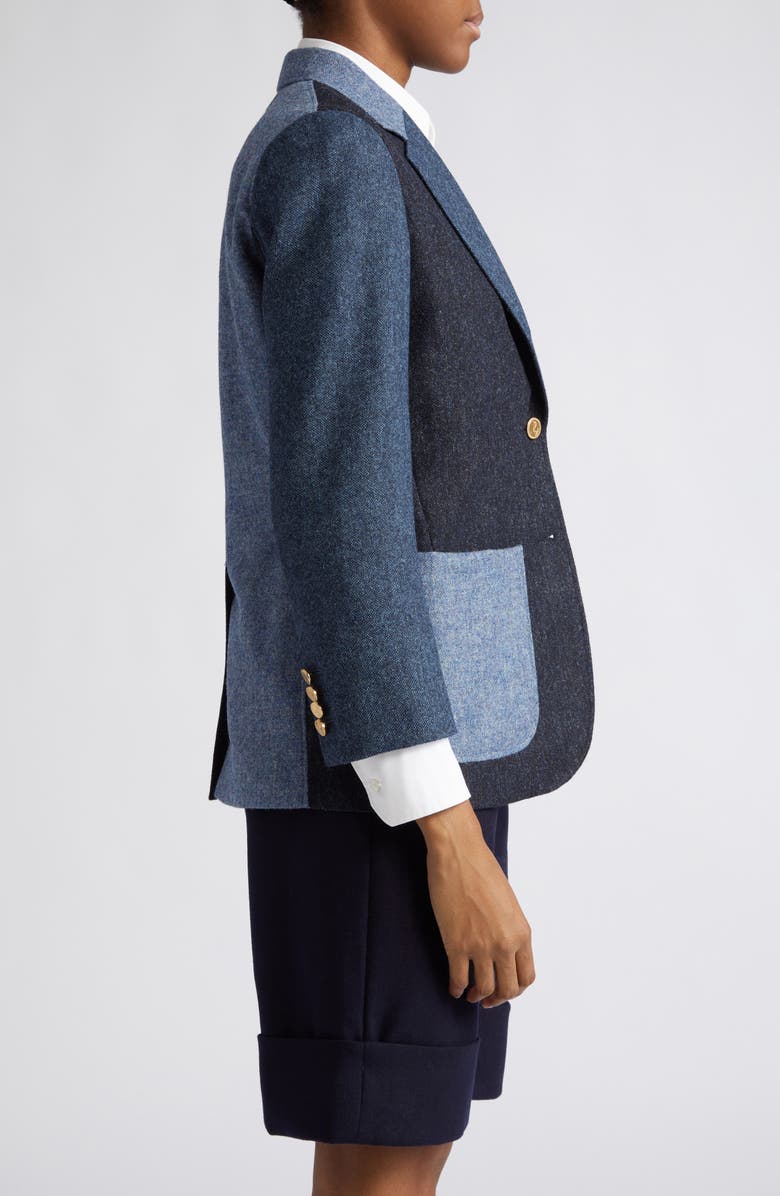 Thom Browne Fun Mix Patch Pocket Wool Blazer, Alternate, color, 