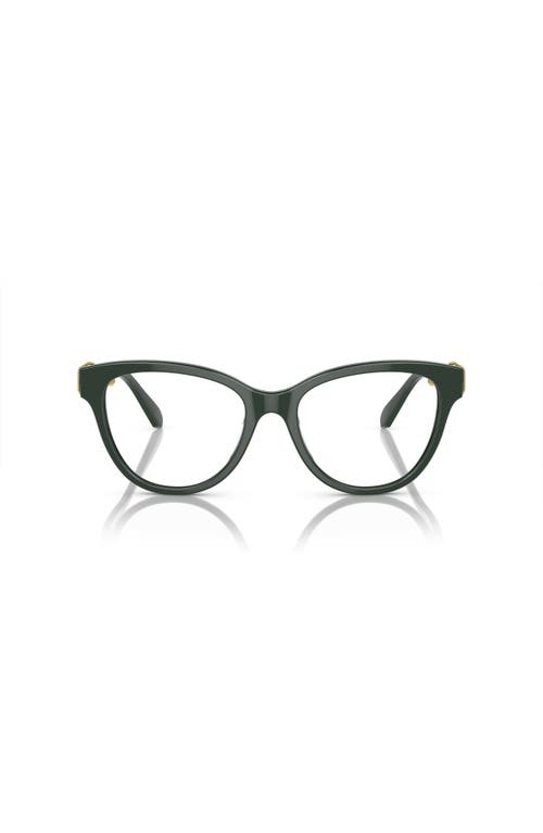 Swarovski 54mm Round Optical Glasses In Green