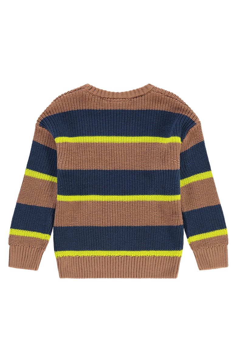 Stains and Stories by Babyface Multi-Stripe Knit Sweater, Alternate, color, Caramel