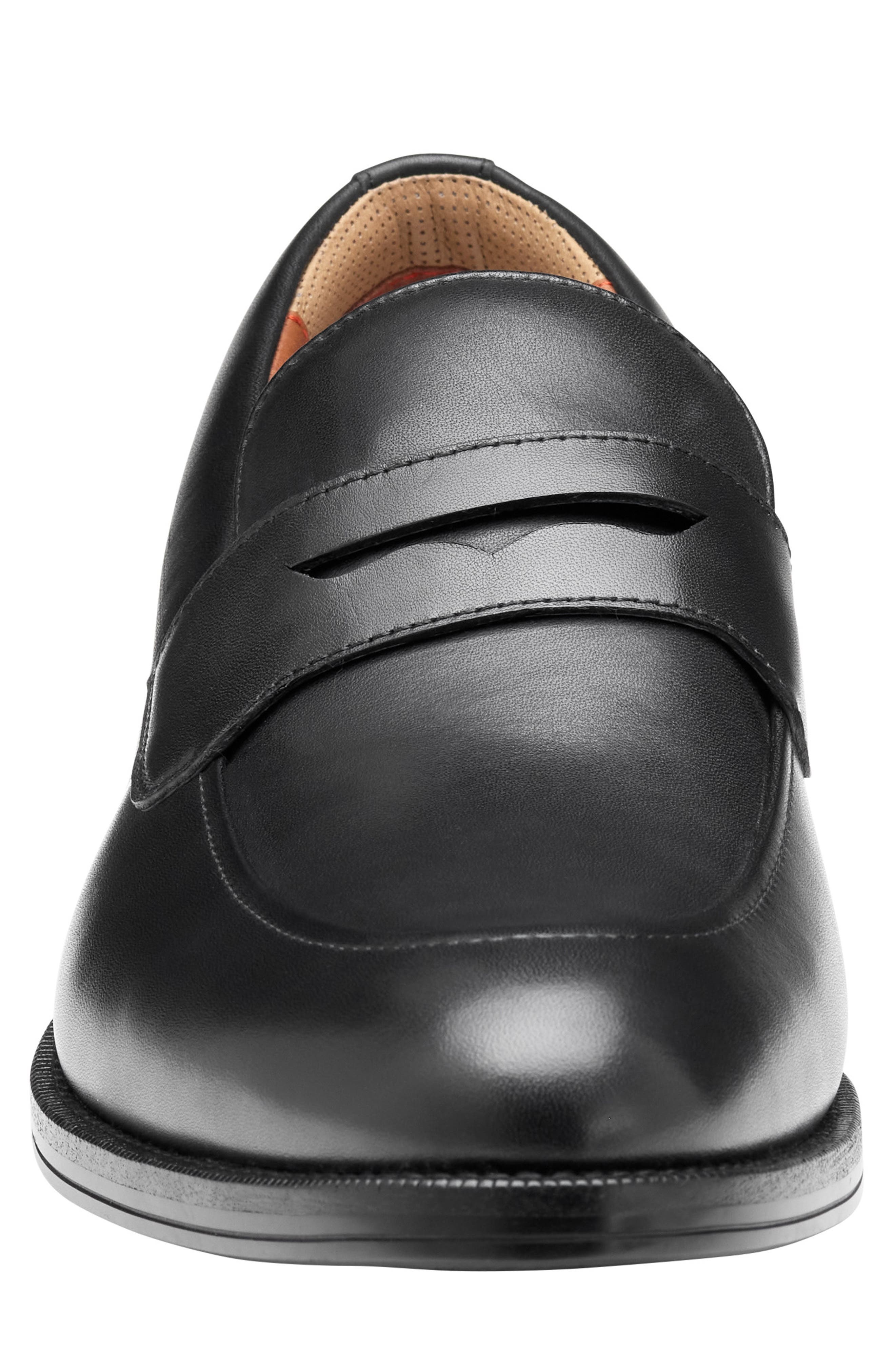Johnston & Murphy Copley XC+ Waterproof Penny Loafer, Alternate, color, Black Waterproof Full Grain
