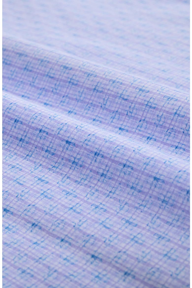 Jules OoohCotton® Floral Check Print Button-Down Shirt, Alternate, color, LILAC