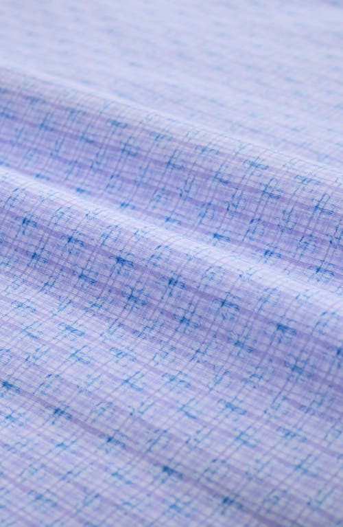 Bugatchi Jules Ooohcotton® Floral Check Print Button-down Shirt In Blue