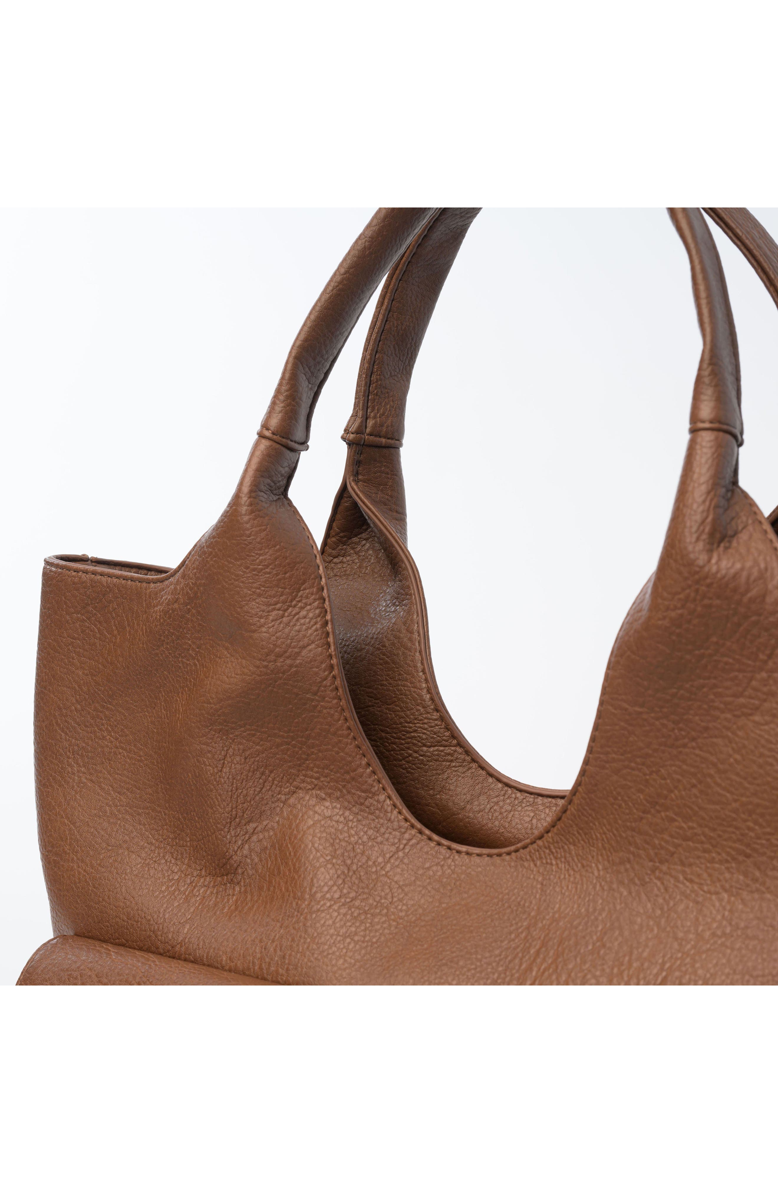 Urban Originals The Royale Vegan Leather Tote, Alternate, color, Chocolate