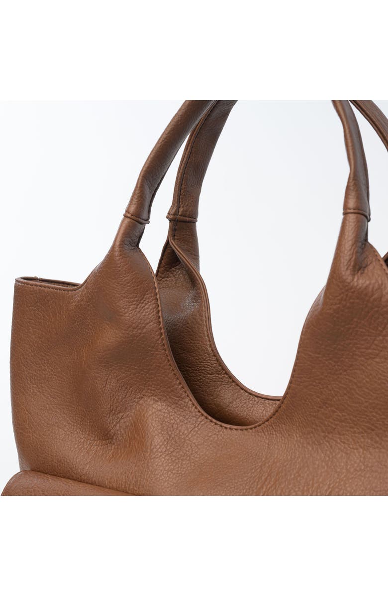 Urban Originals The Royale Vegan Leather Tote, Alternate, color, Chocolate