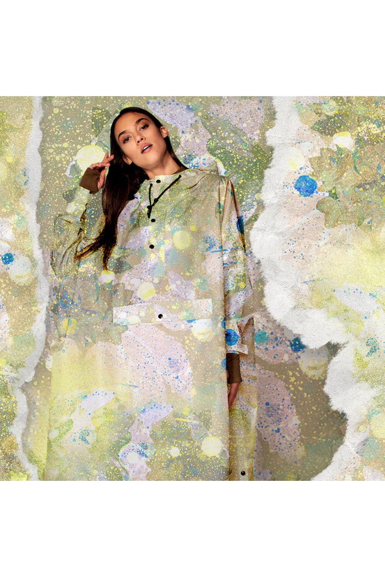 Rain Coat Flora, Alternate, color, Green