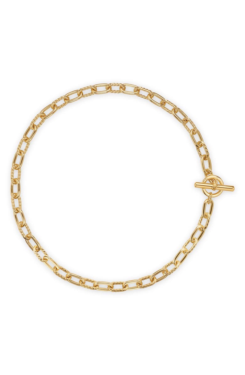 David Yurman Madison<sup>®</sup> Toggle Chain Necklace, Main, color, 18K Gold