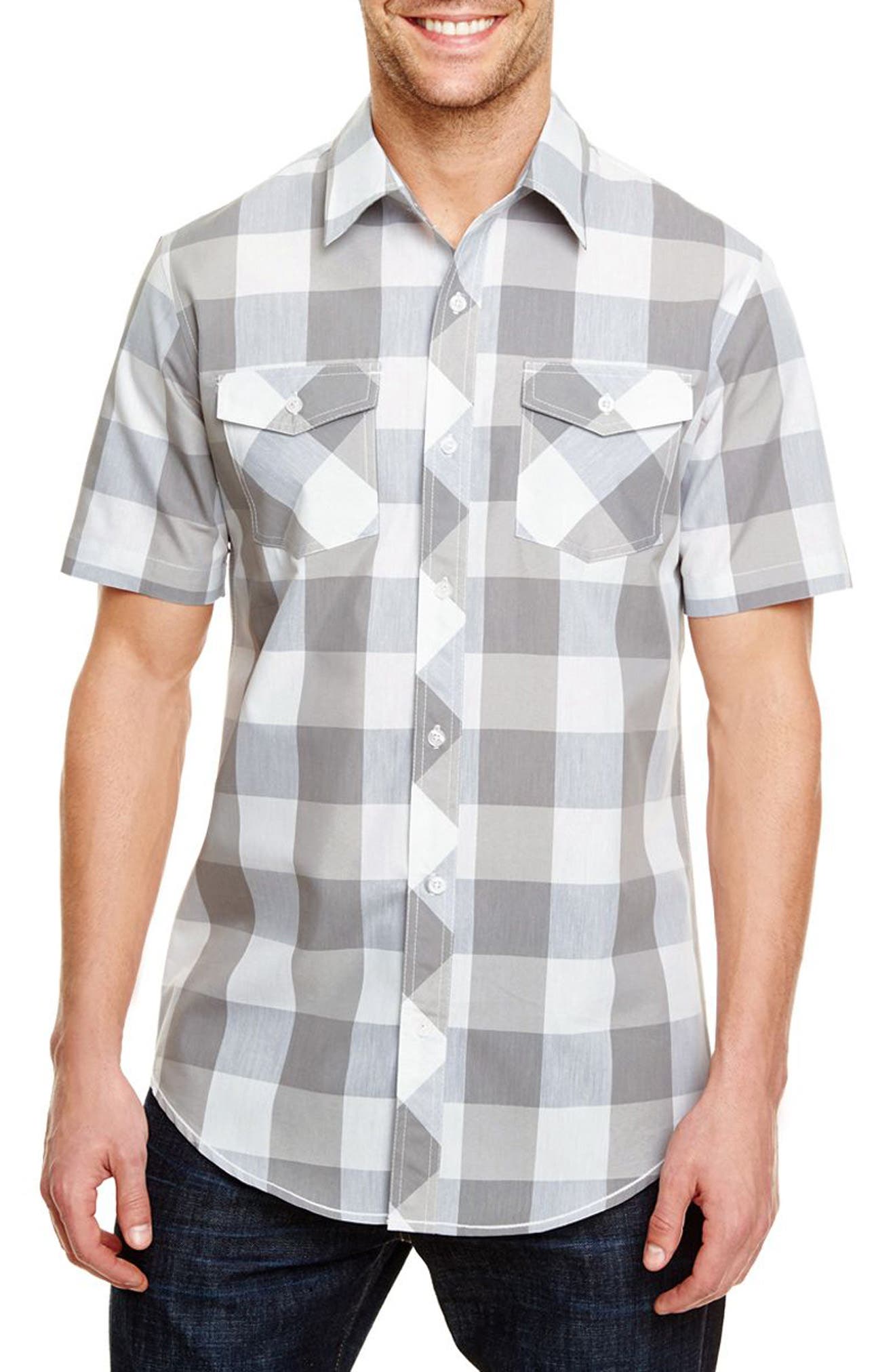 Short Sleeve Plaid Shirt - image 2
