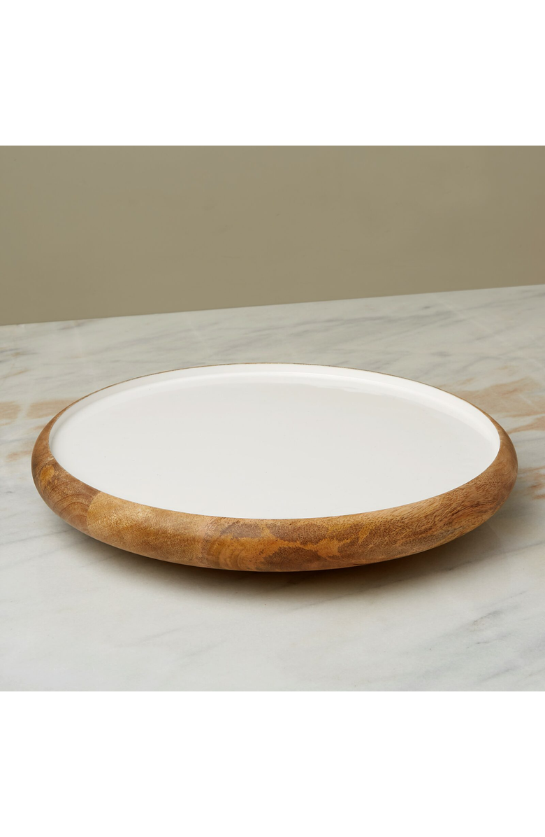 Be Home Madras Curva Lazy Susan, Alternate, color, Natural