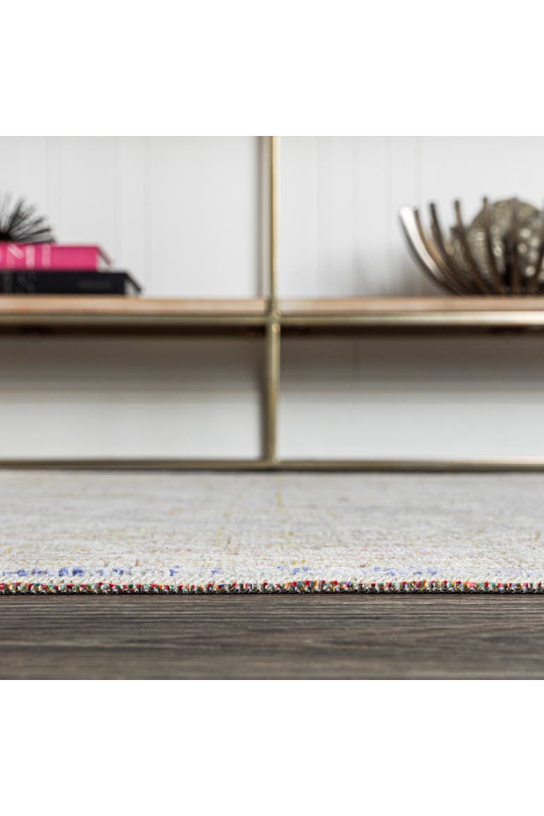 Alba Modern Faded Peshawar Area Rug, Alternate, color, Gray/Ivory