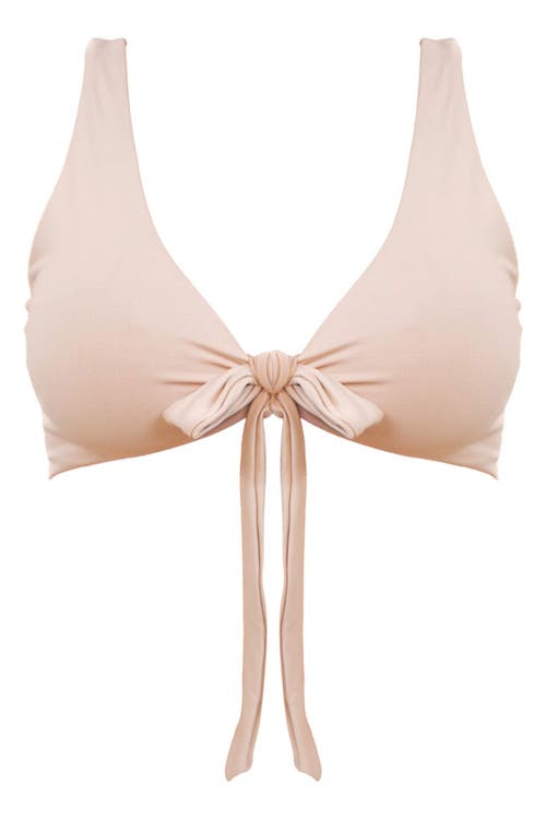 Shop Mary Mercedes Amelia 2-way Bikini Top In Cream