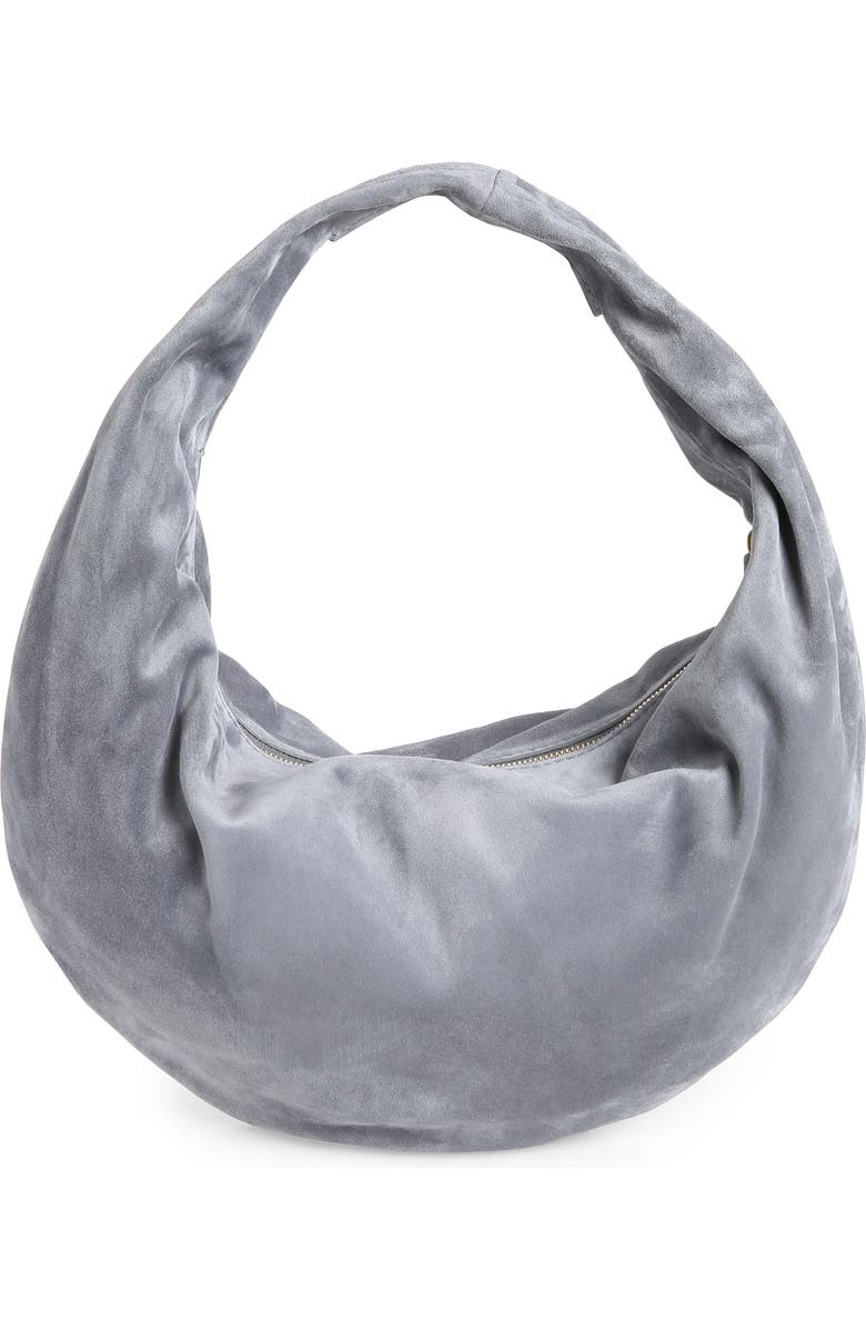 Khaite Medium Olivia Suede Hobo Bag, Alternate, color,