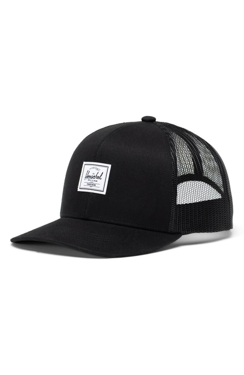 Herschel Supply Co. Whaler Snapback Baseball Cap, Main, color, Black