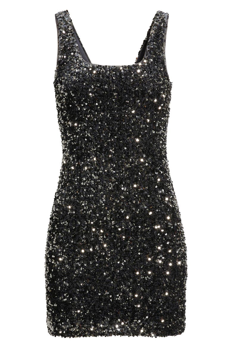 Sequin Minidress, Alternate, color, GREY DEPTHS