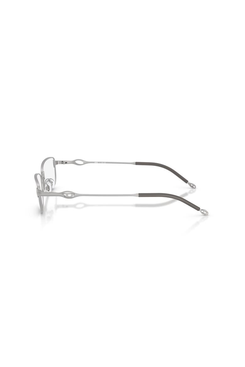 54mm Rectangle optical glasses, Alternate, color, Silver