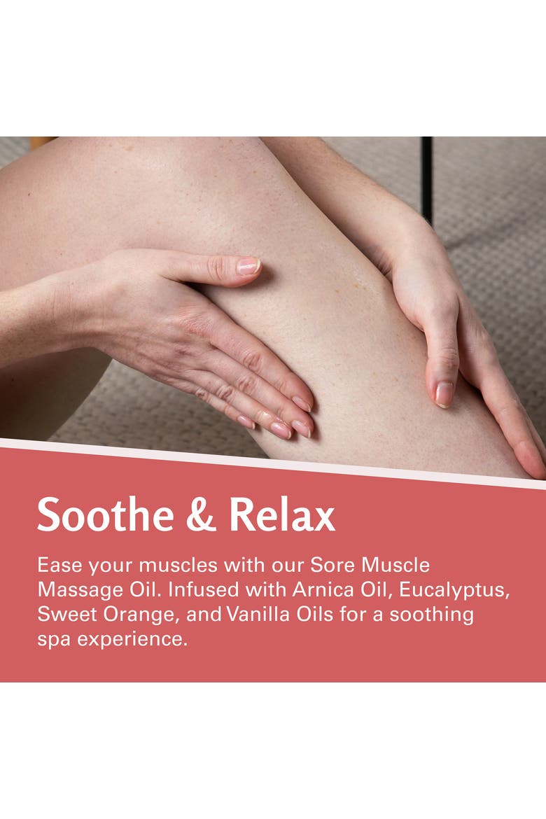 Sore Muscle Massage Oil, 8fl oz, Alternate, color, None