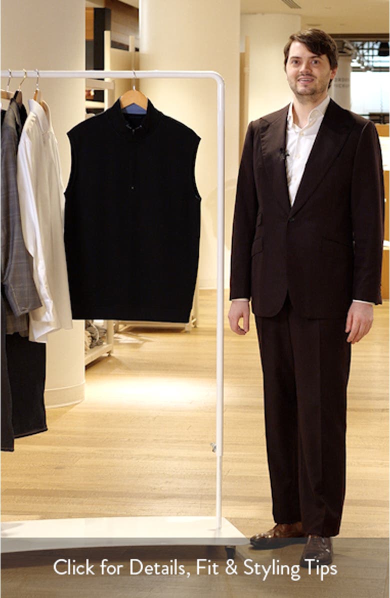 Pima Cotton Quarter Zip Vest, sales video thumbnail