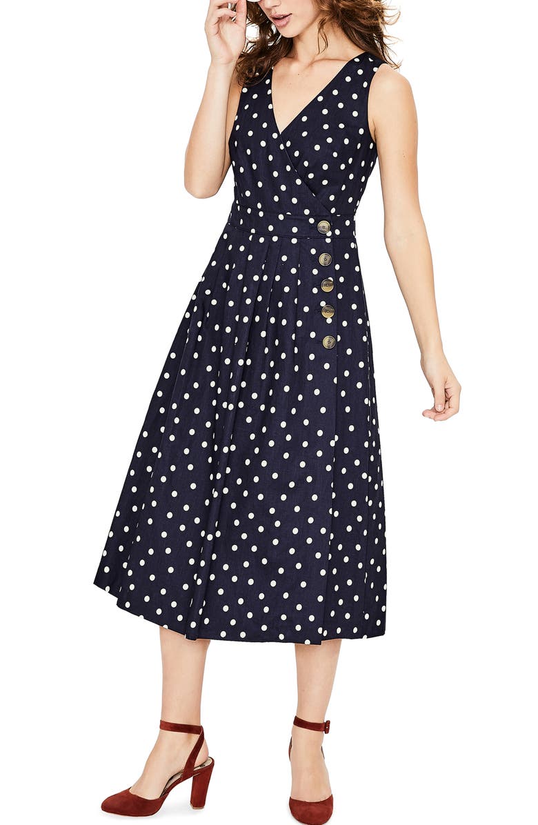 Boden Arwen Wrap Midi Dress, Main, color,
