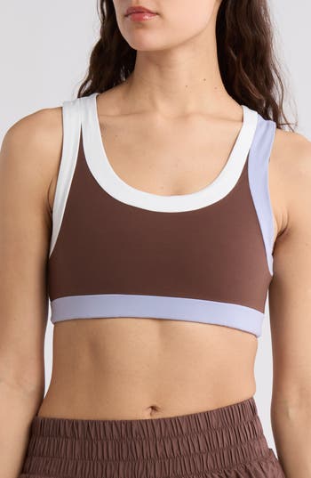 FREE PEOPLE FREE PEOPLE NEVER BETTER COLORBLOCK SPORTS BRA