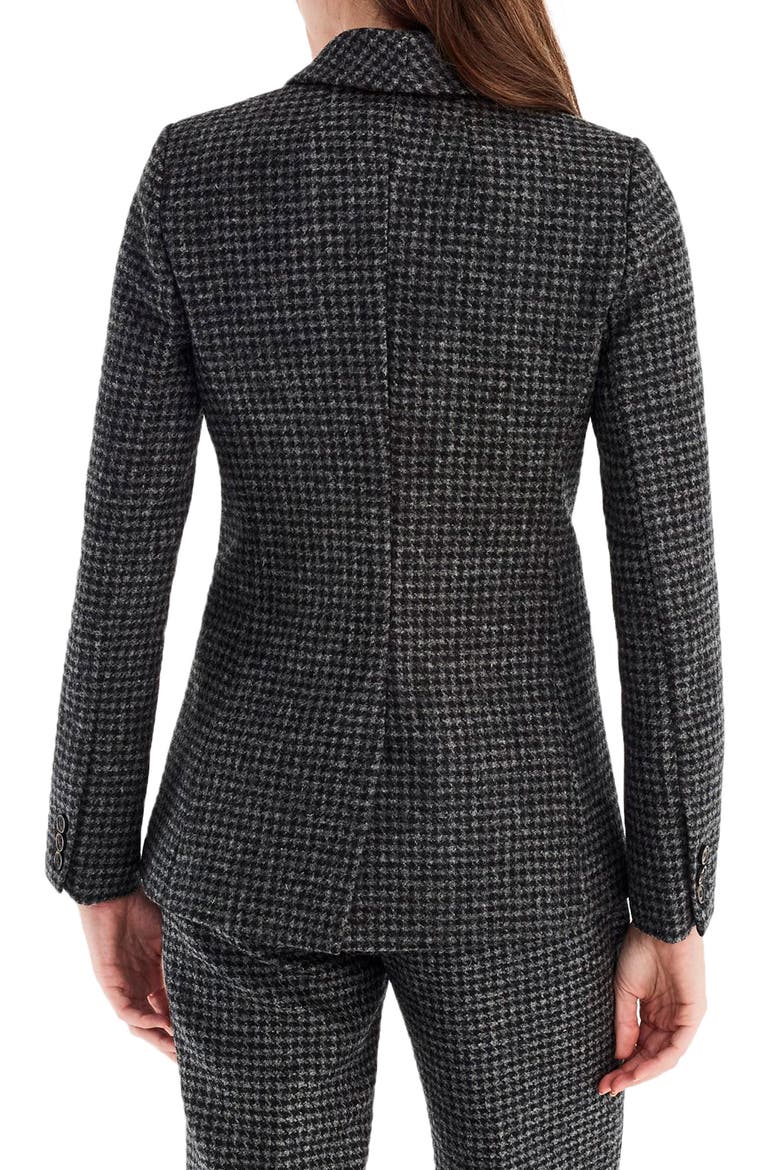Parke Houndstooth Wool Blazer, Alternate, color, BLACK SLATE
