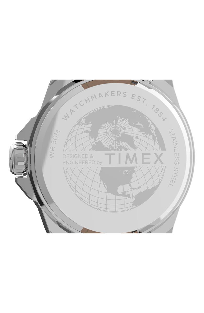Timex<sup>®</sup> Essex Avenue Leather Strap Watch, 44mm, Alternate, color, 