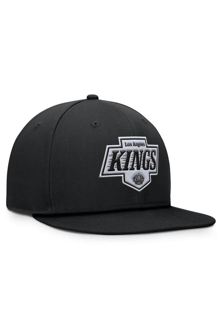 Men's Fanatics Black Los Angeles Kings Primary Logo Snapback Hat, Alternate, color, Black