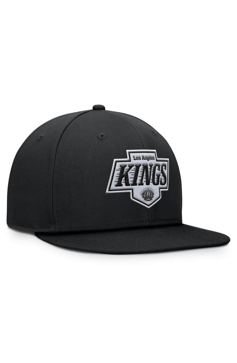 FANATICS Men
s Fanatics Black Los Angeles Kings Primary Logo Snapback Hat, Alternate, color, Black
