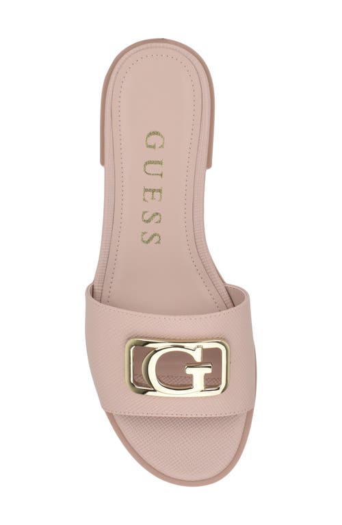 Guess Adrinna 2 Slide Sandal In Light Pink