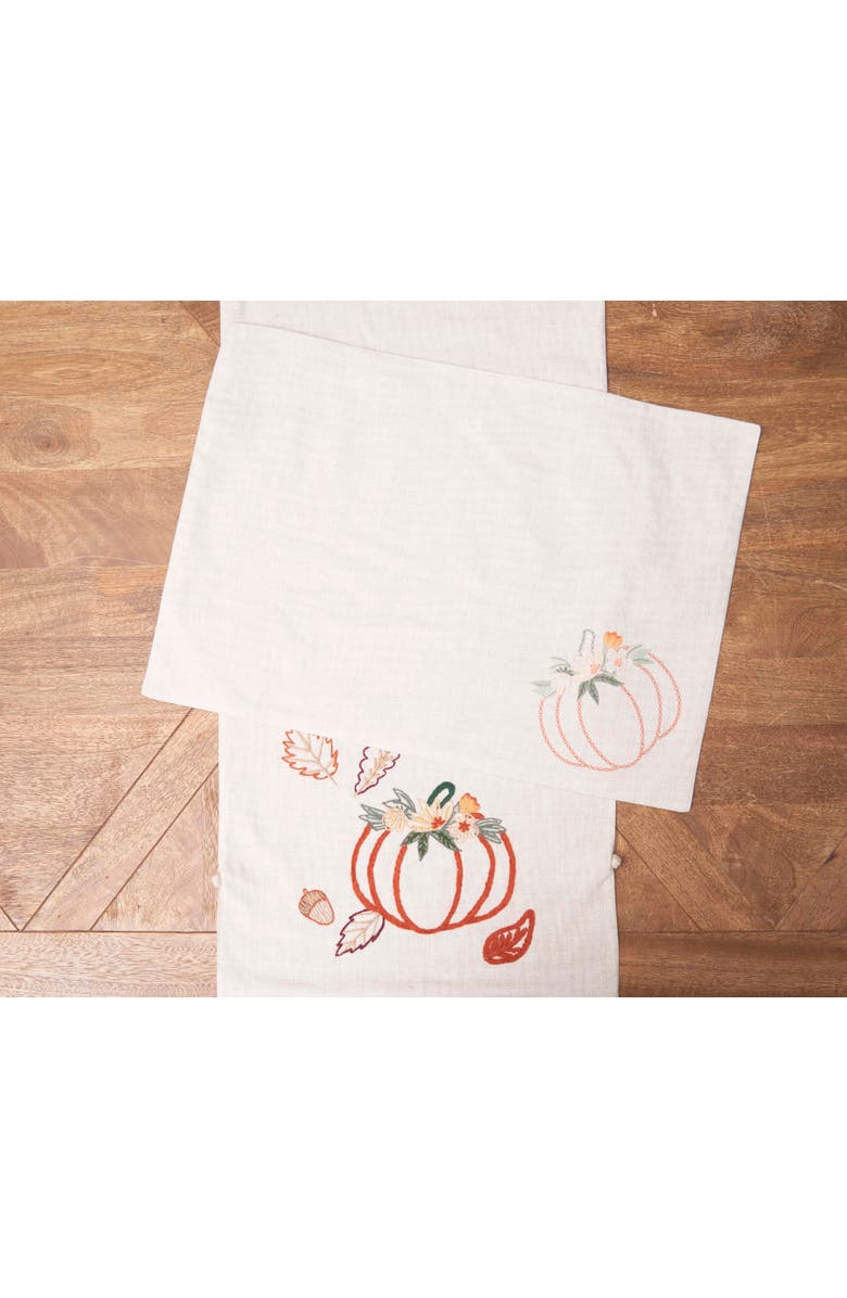 C&F Home Autumn Botanical Table Runner 14" x 72", Alternate, color, Beige