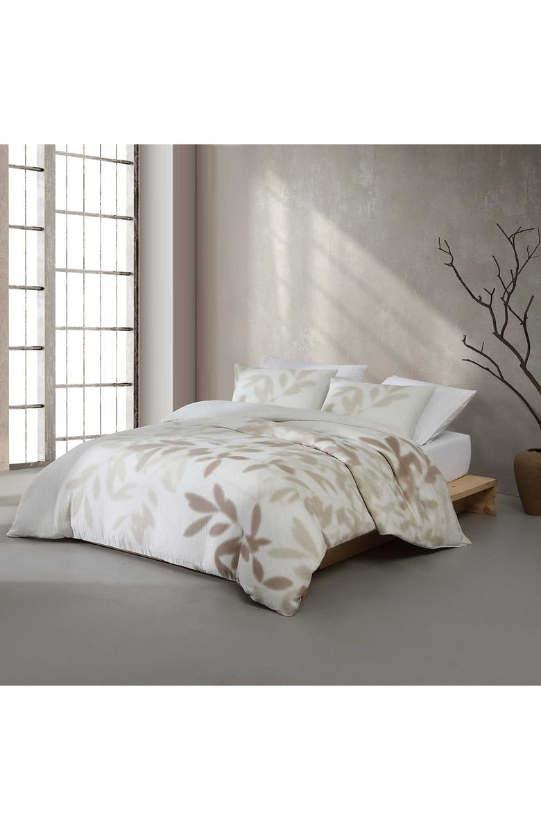 Calvin Klein Shadow Branches Comforter & Sham Set, Alternate, color, Camel
