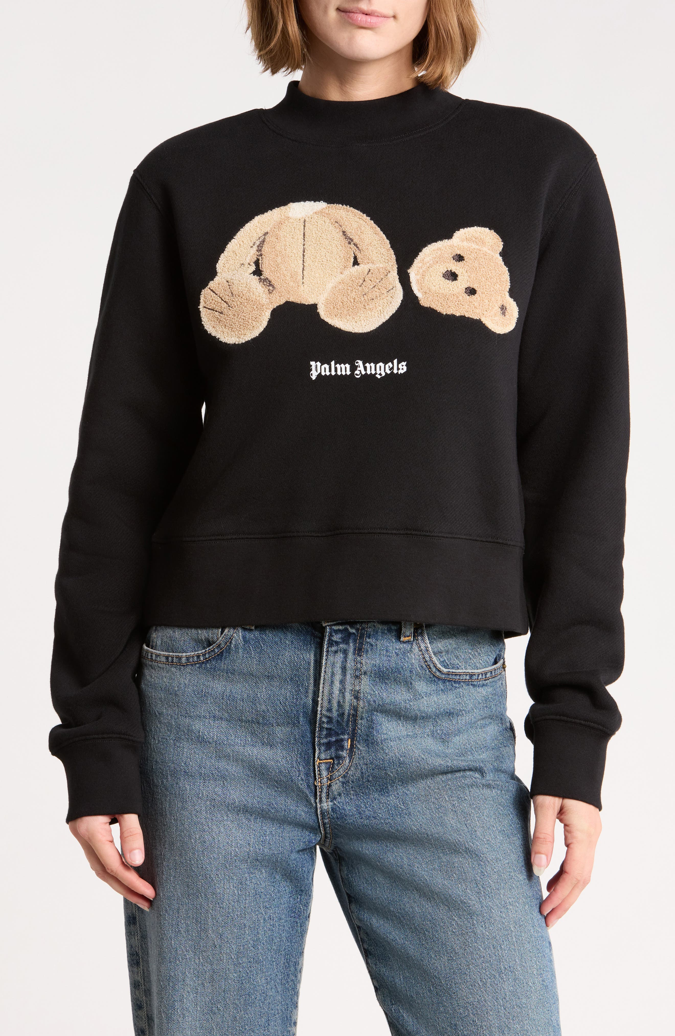 Bear Terry Appliqué Sweatshirt
