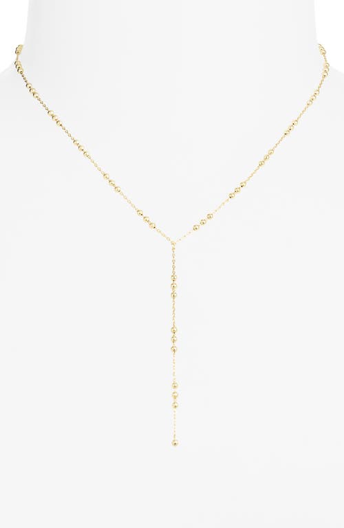 Argento Vivo Bead Y-necklace In Gold