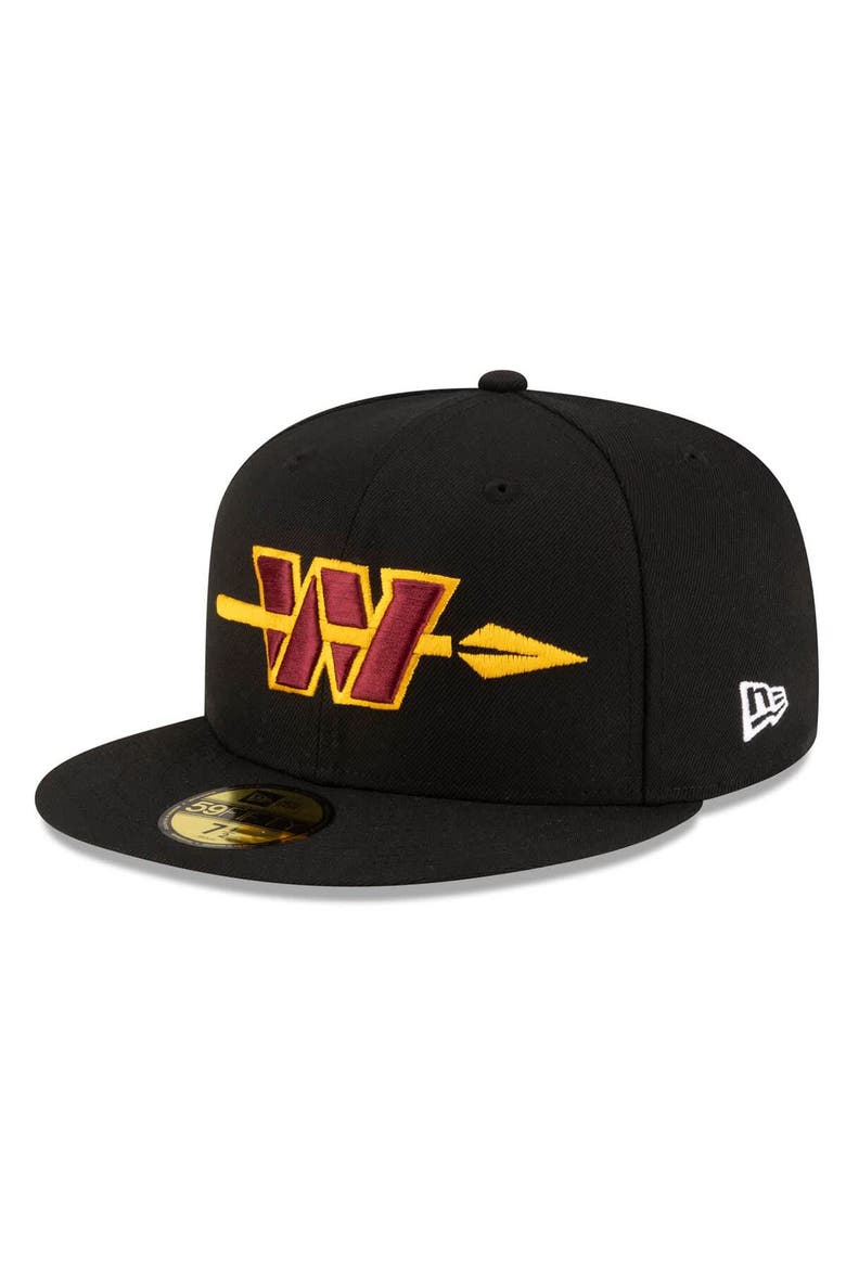 Men's New Era Black Washington Commanders Alternate 59FIFTY Fitted Hat, Main, color, Black
