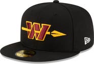New Era Men's New Era Black Washington Commanders Alternate 59FIFTY Fitted Hat