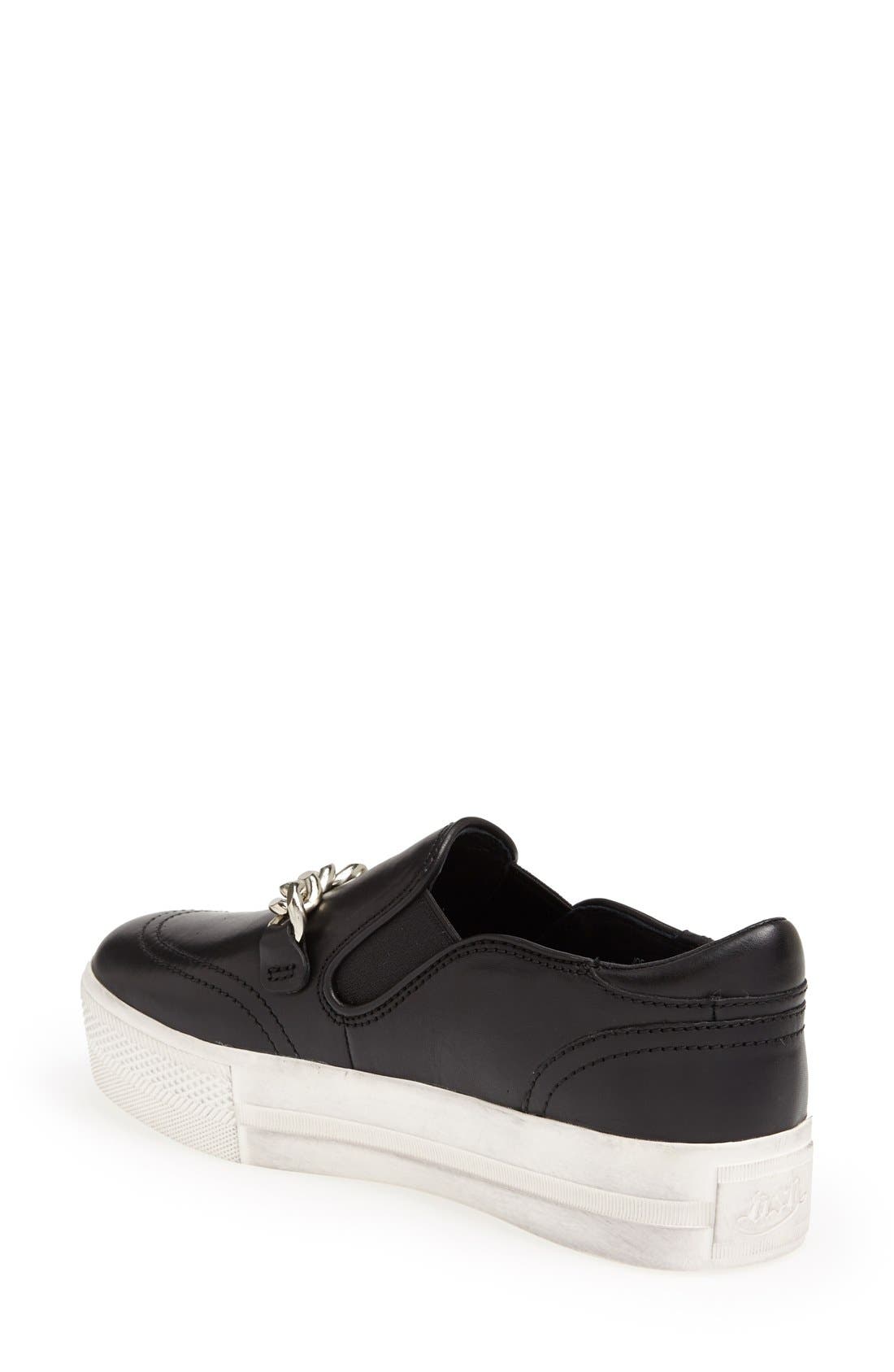 'Joe' Platform Sneaker, Alternate, color, BLACK/ BLACK
