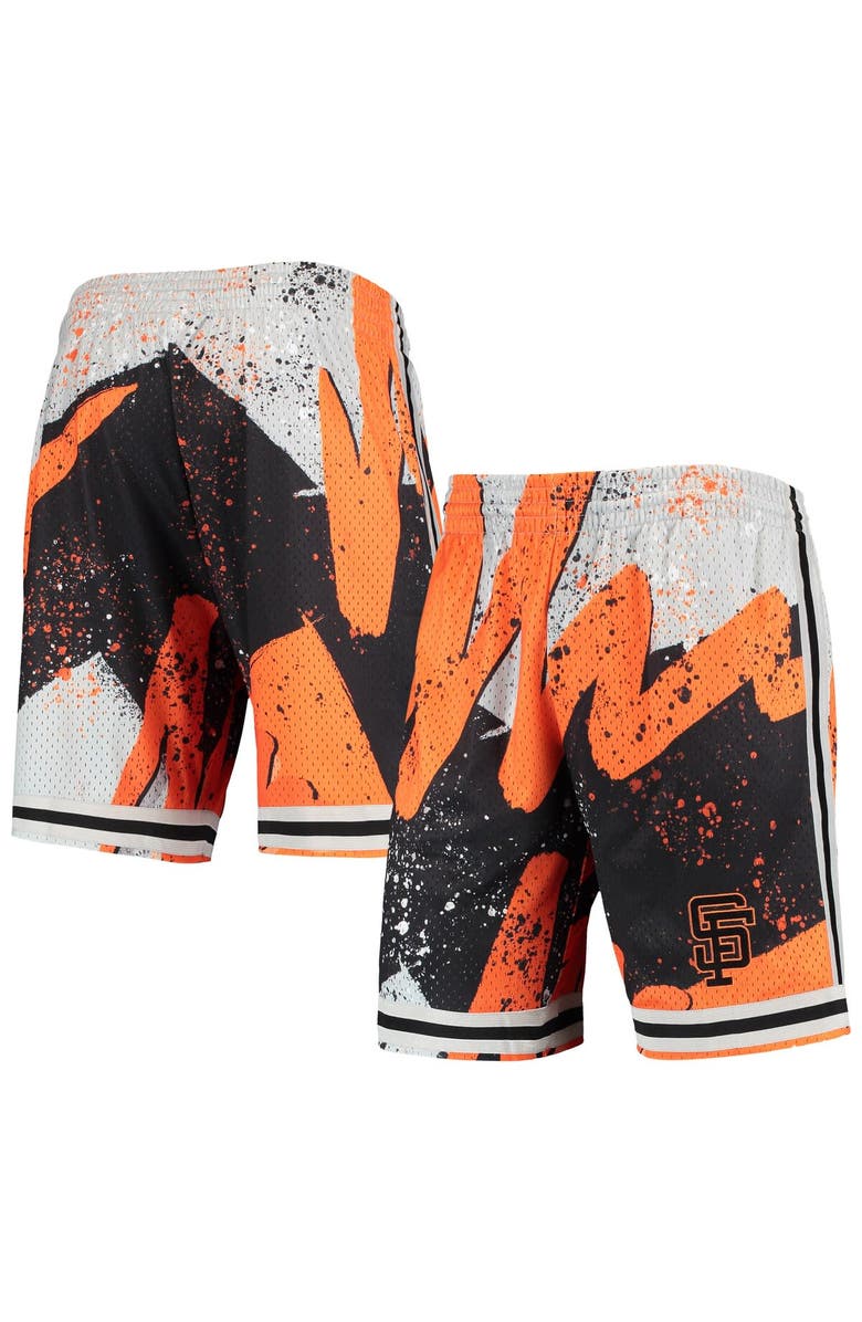 Mitchell & Ness Men's Mitchell & Ness Black San Francisco Giants Hyper Hoops Shorts, Main, color, Black