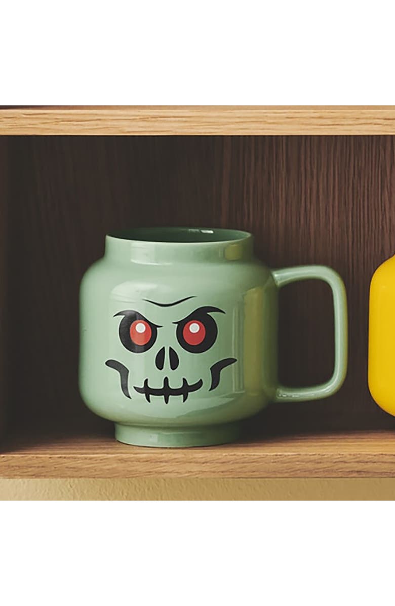 LEGO Green Skeleton Small Ceramic Mug, 8.6oz, Alternate, color,