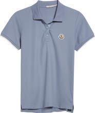 Moncler Logo Patch Cotton Piqué Polo