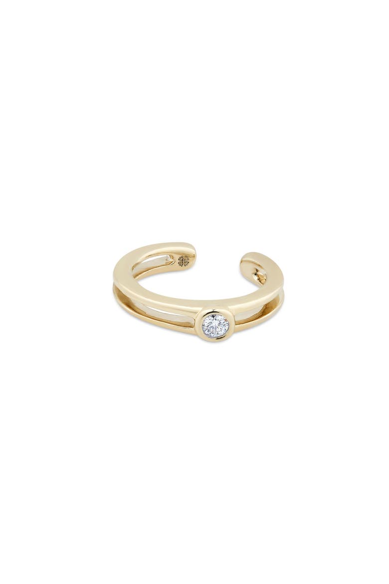With-the-Band Ear Cuff, Main, color, Yellow Gold