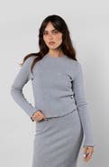 LEISURE LAB Cotton Rib Long Sleeve