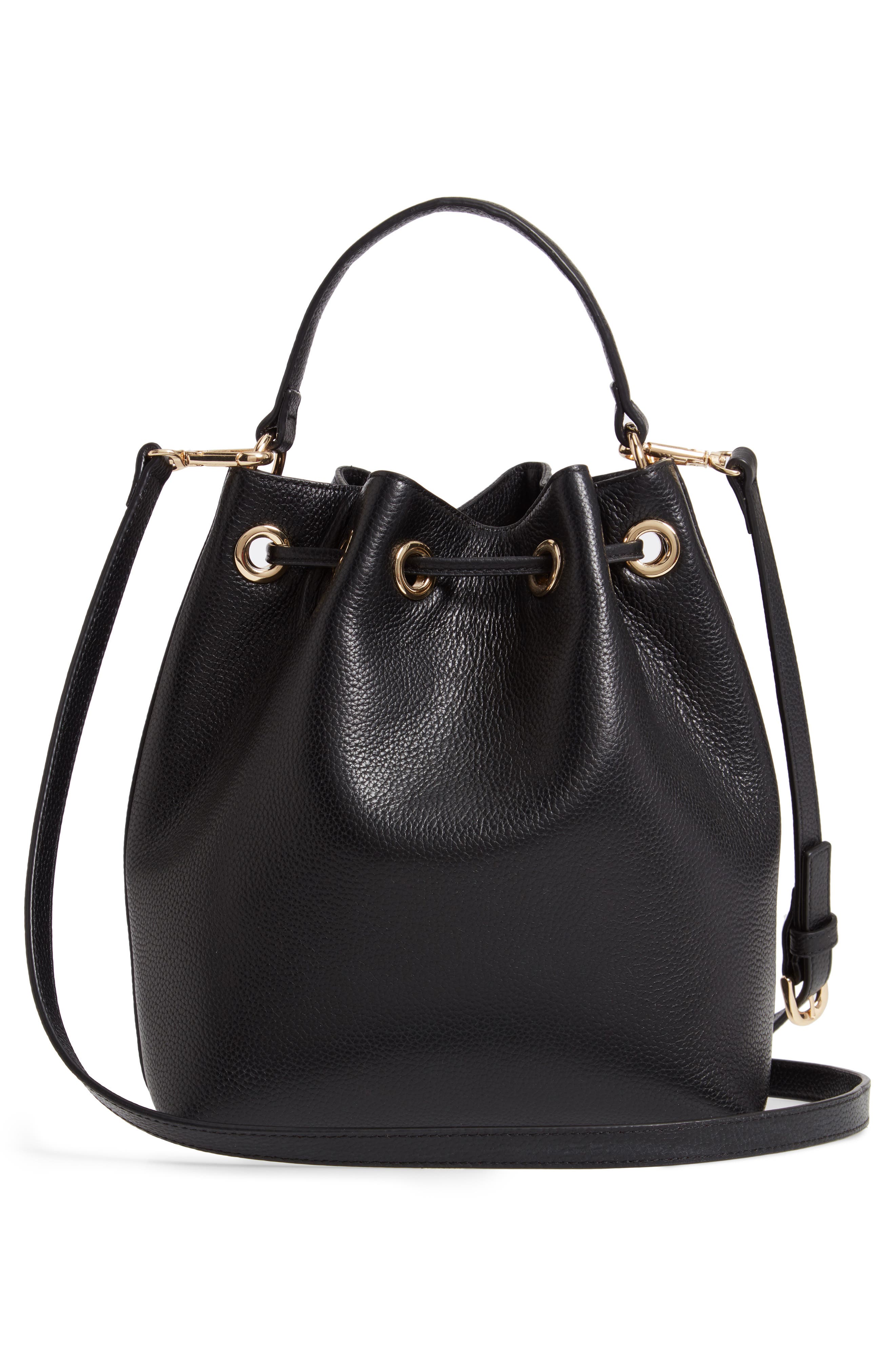 Nordstrom Delilah Leather Bucket Bag, Alternate, color, 