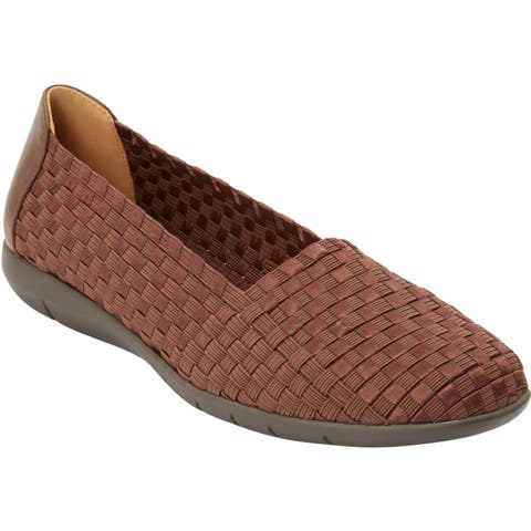 The Bethany Stretch Woven Slip On Flat (Wide Widths Available)