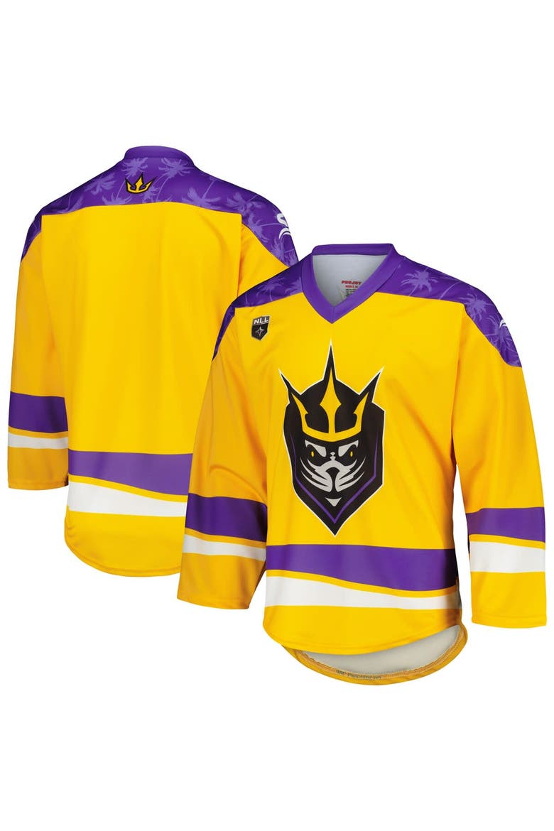 Men's Gold/Purple San Diego Seals Replica Jersey, Main, color, Gold
