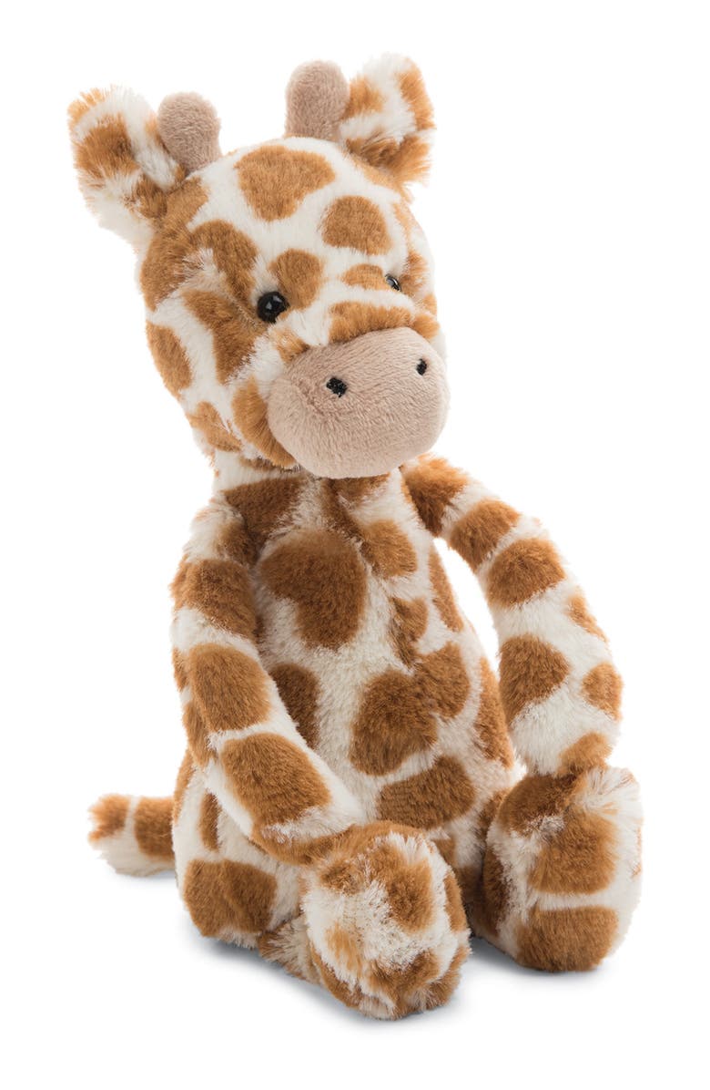 Jellycat Bashful Giraffe Small Stuffed Animal, Main, color, 