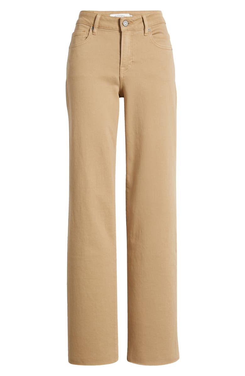 HIDDEN JEANS Wide Leg Dad Jeans, Alternate, color, Almond