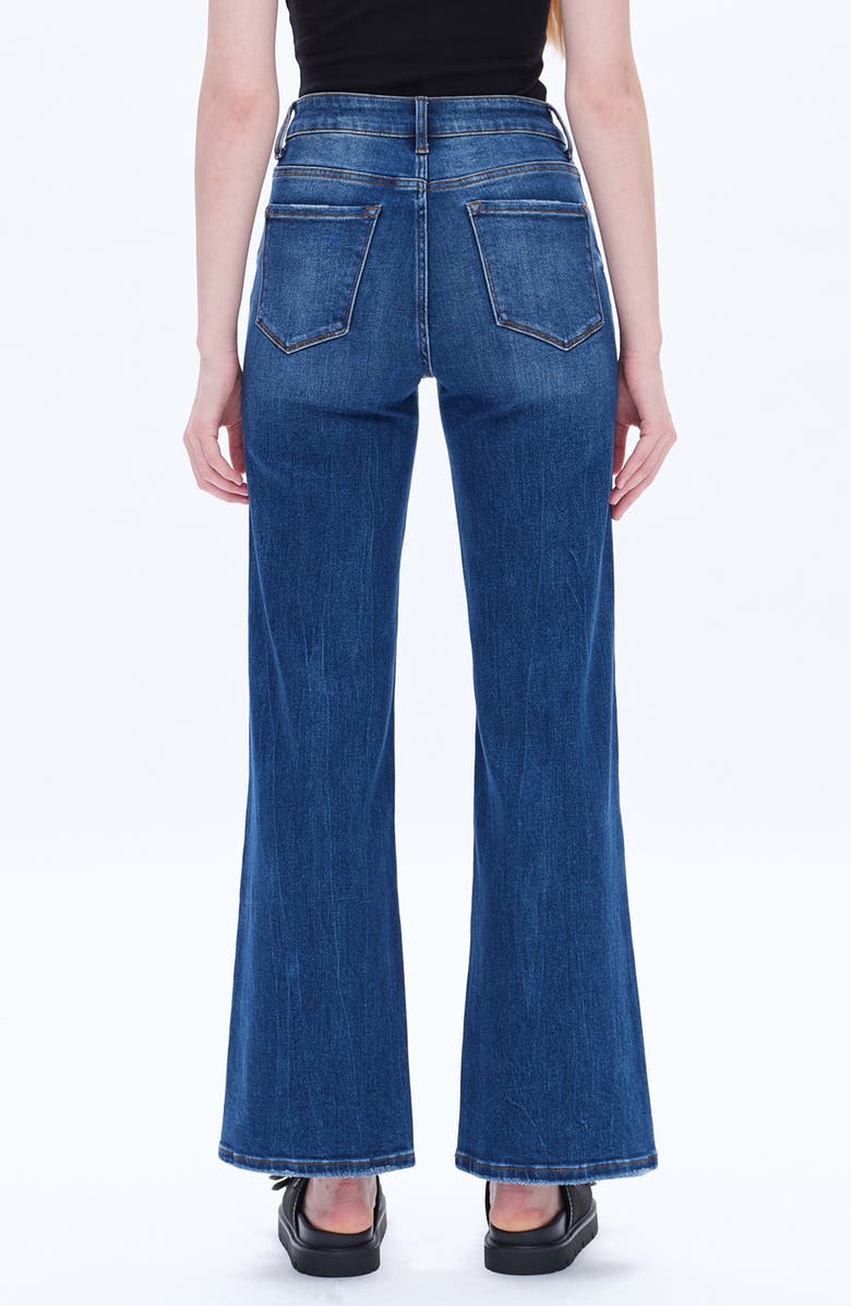 Bayeas Distressed High Waist Wide Leg Jeans, Alternate, color, 