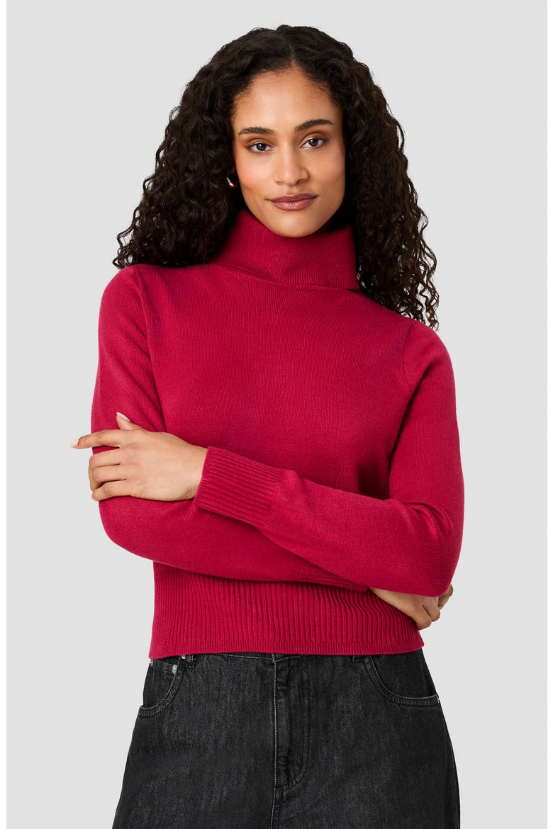 Babysoft Turtleneck Sweater, Alternate, color, ROSE BUDOIR