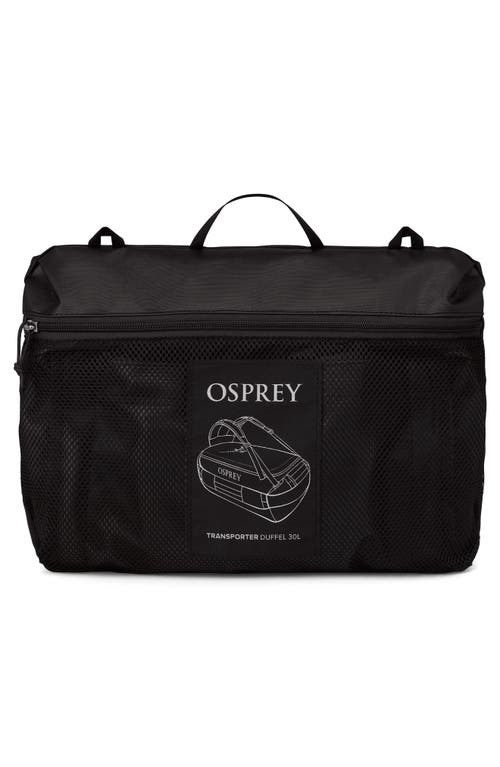 Osprey Transporter 30-liter Duffle Carry-on Luggage In Raven Black/black