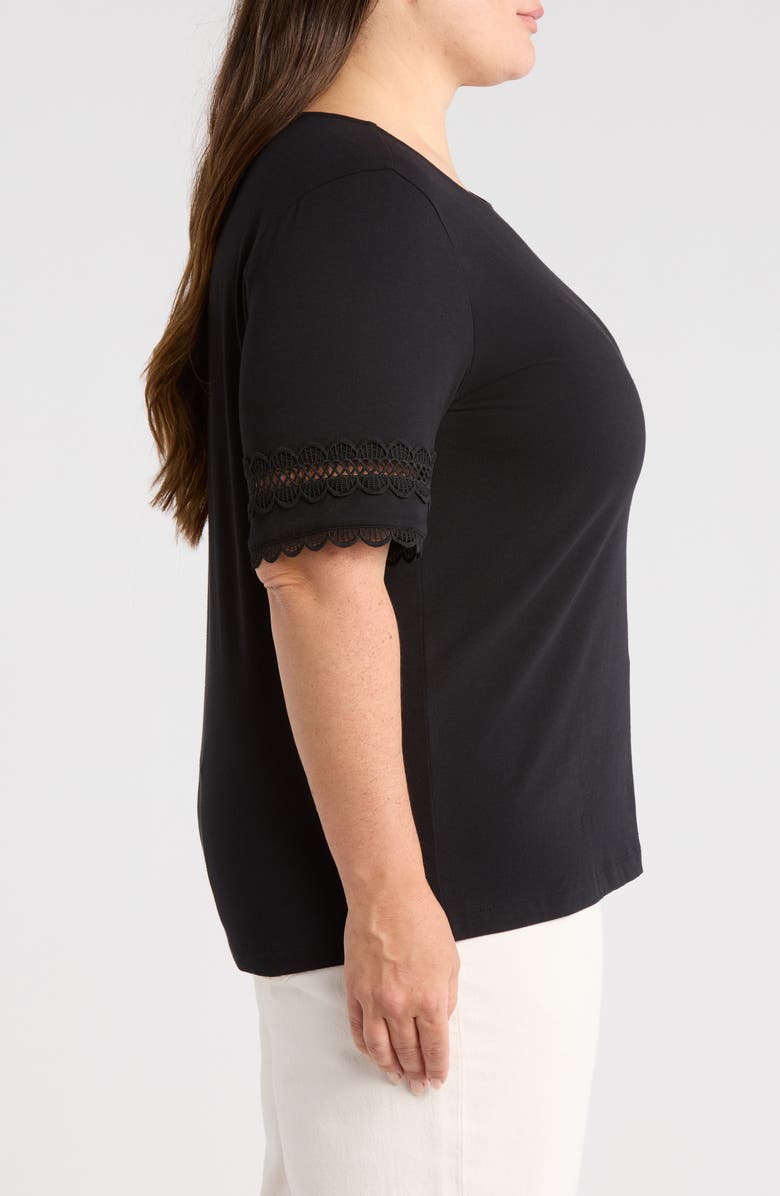 Jones New York Embroidered Sleeve Top, Alternate, color, 